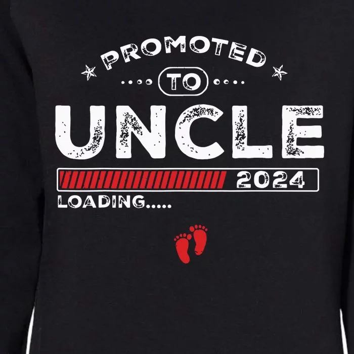 Promoted To Uncle Est 2024 Loading Soon To Be Dad Uncle Womens California Wash Sweatshirt