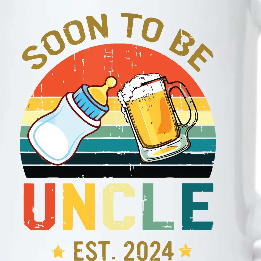 Promoted To Uncle Est 2024 Pregnancy Soon To Be Uncle Black Color Changing Mug