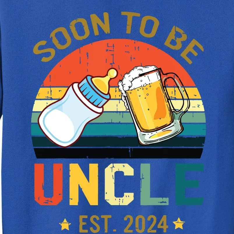 Promoted To Uncle Est 2024 Pregnancy Soon To Be Uncle Tall Sweatshirt