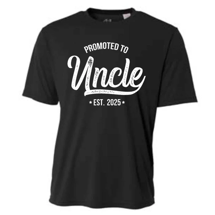 Promoted To Uncle 2025 New Uncle Announcement Uncle Est 2025 Cooling Performance Crew T-Shirt