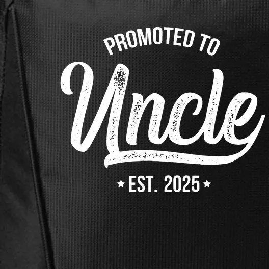 Promoted To Uncle 2025 New Uncle Announcement Uncle Est 2025 City Backpack