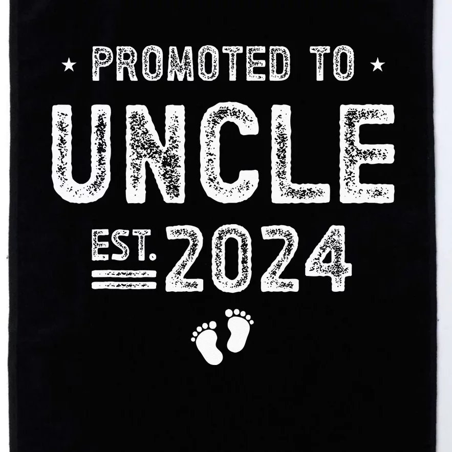 Promoted To Uncle 2024 Soon To Be Uncle Platinum Collection Golf Towel