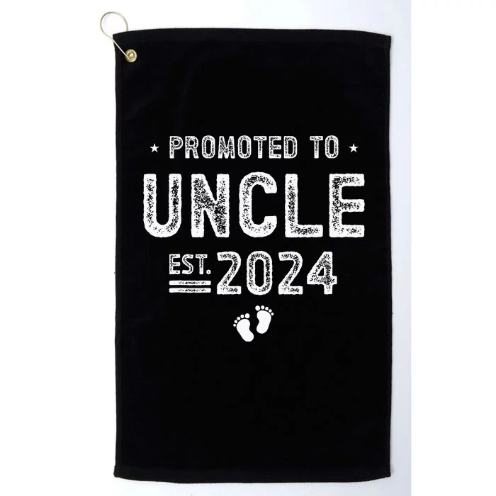 Promoted To Uncle 2024 Soon To Be Uncle Platinum Collection Golf Towel