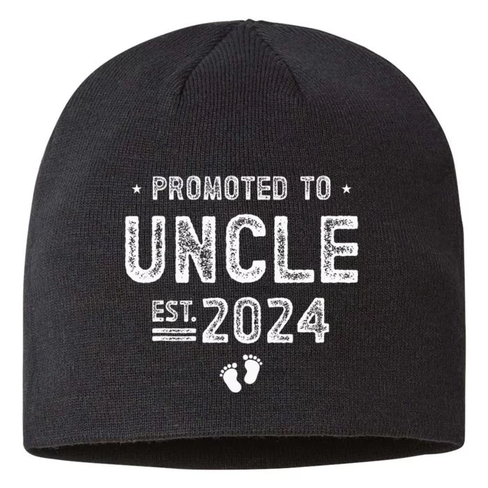 Promoted To Uncle 2024 Soon To Be Uncle 8 1/2in Sustainable Knit Beanie