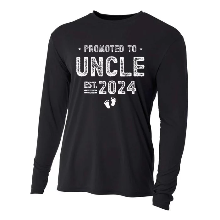 Promoted To Uncle 2024 Soon To Be Uncle Cooling Performance Long Sleeve Crew