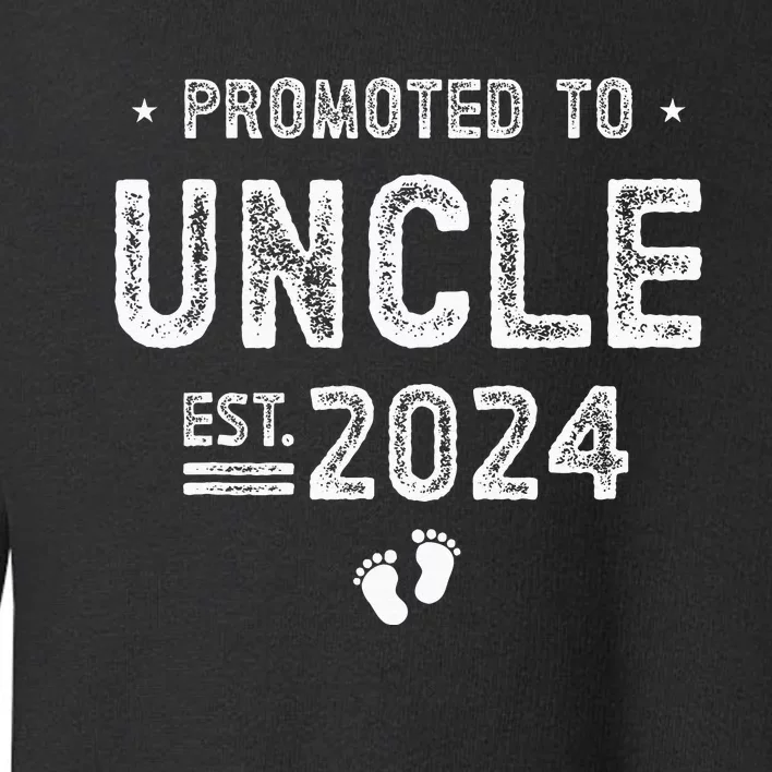 Promoted To Uncle 2024 Soon To Be Uncle Toddler Sweatshirt