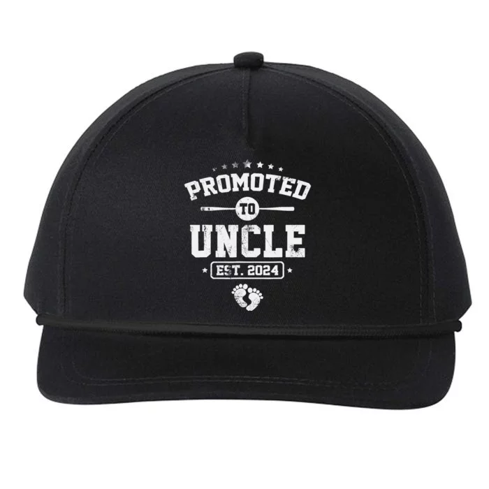 Promoted To Uncle Again 2024 Soon To Be Uncle Again Snapback Five-Panel Rope Hat