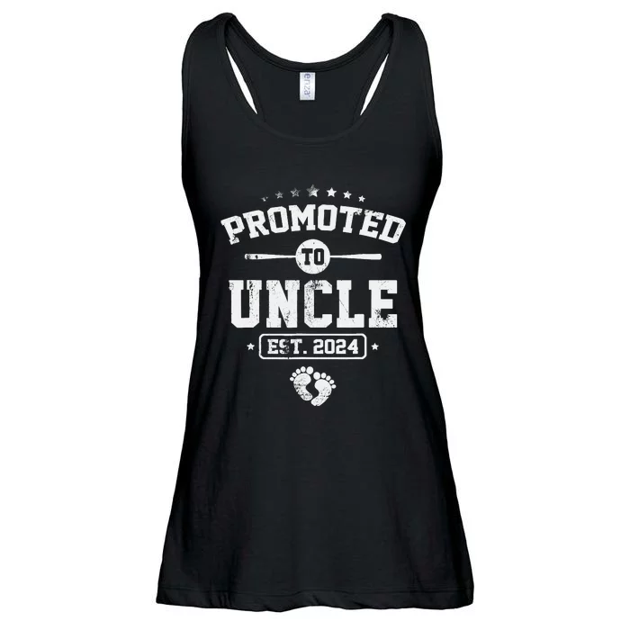 Promoted To Uncle Again 2024 Soon To Be Uncle Again Ladies Essential Flowy Tank