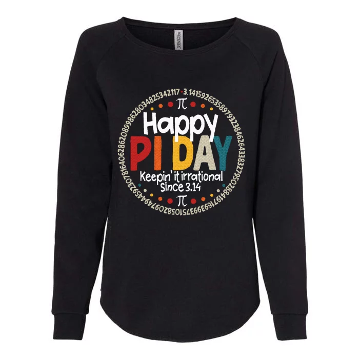 Pi Teacher Vintage 3.14 Pi Digits Womens California Wash Sweatshirt