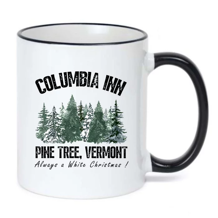 Pine Tree Vermont Always A White Christmas Tree Holiday Black Color Changing Mug