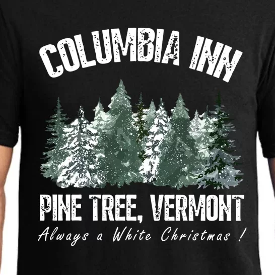 Pine Tree Vermont Always A White Christmas Tree Holiday Pajama Set