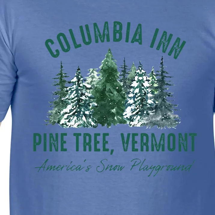 Pine Tree Vermont Always A White Christmas Tree Holiday Comfort Colors T-Shirt