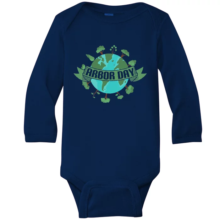 Plant Trees Von Arbor Day Be An Environmentalist Gift Baby Long Sleeve Bodysuit