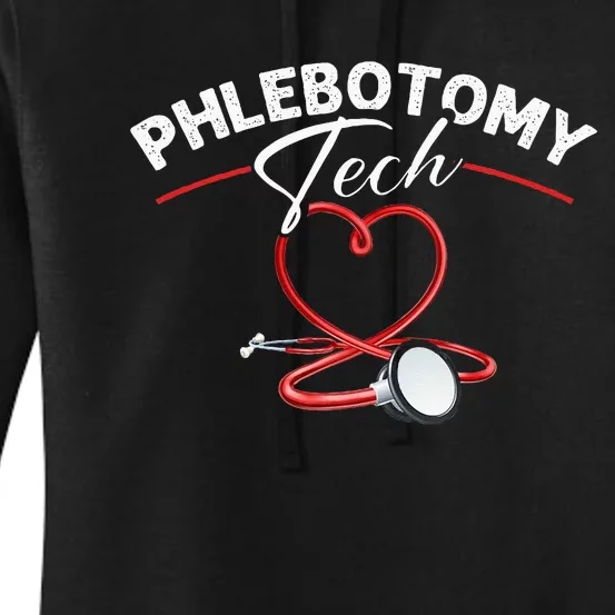 Phlebotomy Tech Veins Phlebotomy Technician Phlebotomist Women's Pullover Hoodie