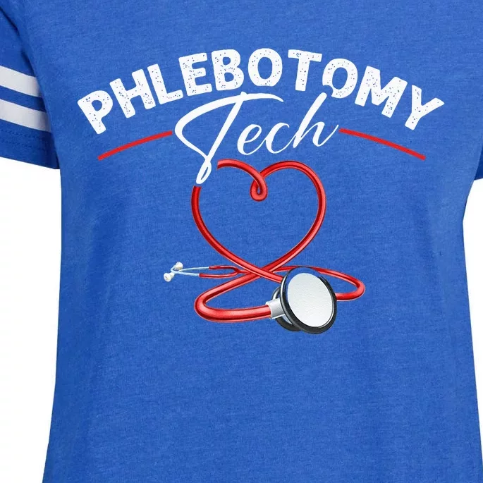 Phlebotomy Tech Veins Phlebotomy Technician Phlebotomist Enza Ladies Jersey Football T-Shirt