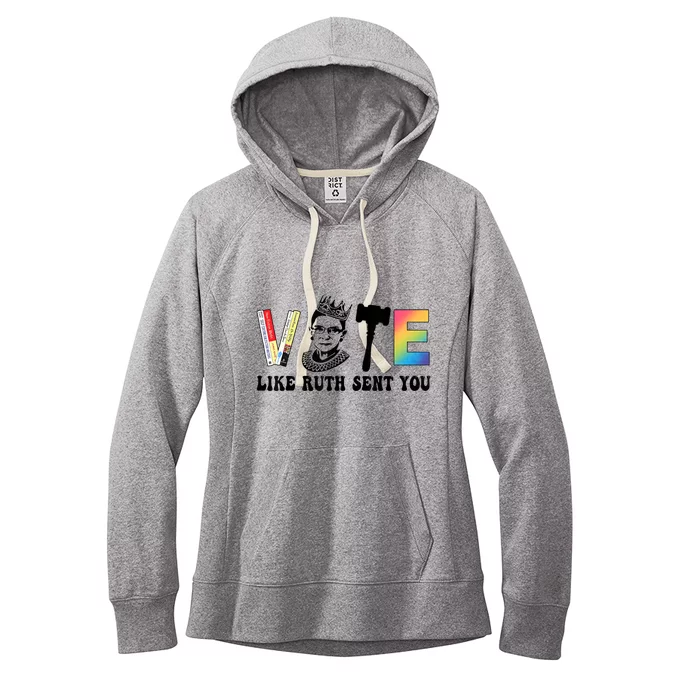 Pride Tees Vote Like Ruth Sent You Gavel Feminists Women's Fleece Hoodie