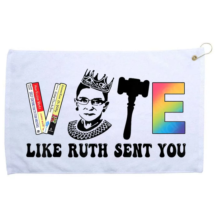 Pride Tees Vote Like Ruth Sent You Gavel Feminists Grommeted Golf Towel