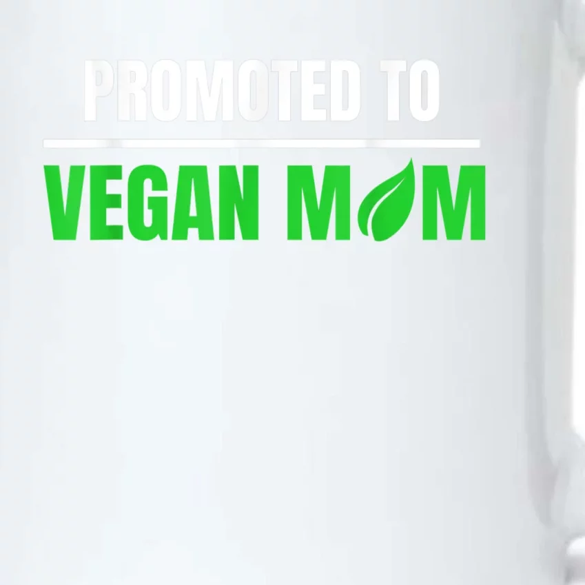 Promoted To Vegan Mom Pregnancy Gift And Mother's Day Gift Black Color Changing Mug