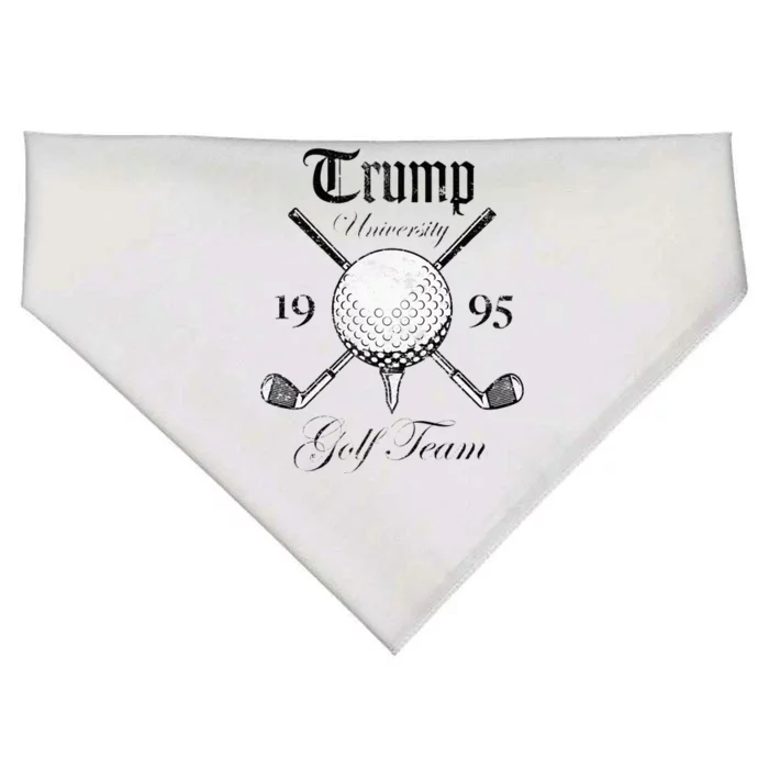 Pro Trump Vintage University Golf Team Funny Gift USA-Made Doggie Bandana