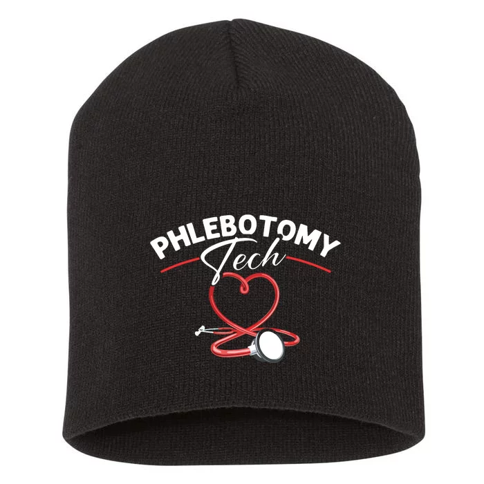 Phlebotomy Tech Veins Phlebotomy Technician Phlebotomist Short Acrylic Beanie