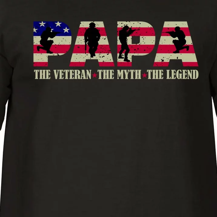 Papa The Veteran The Myth The Legend Comfort Colors T-Shirt