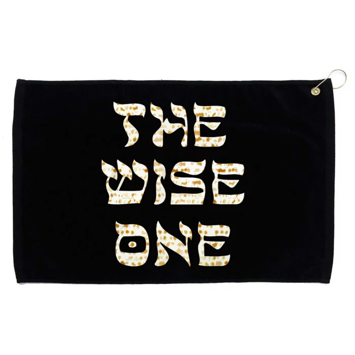 Passover The Wise One Funny Pesach Gift Grommeted Golf Towel