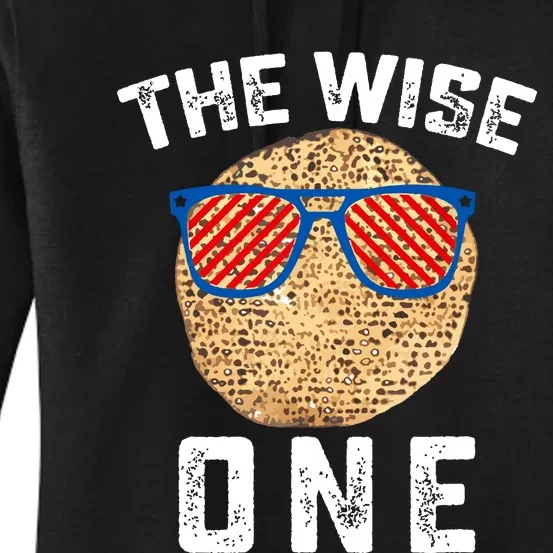 Passover The Wise One Jewish Pesach Funny Matzo Jew Holiday Women's Pullover Hoodie