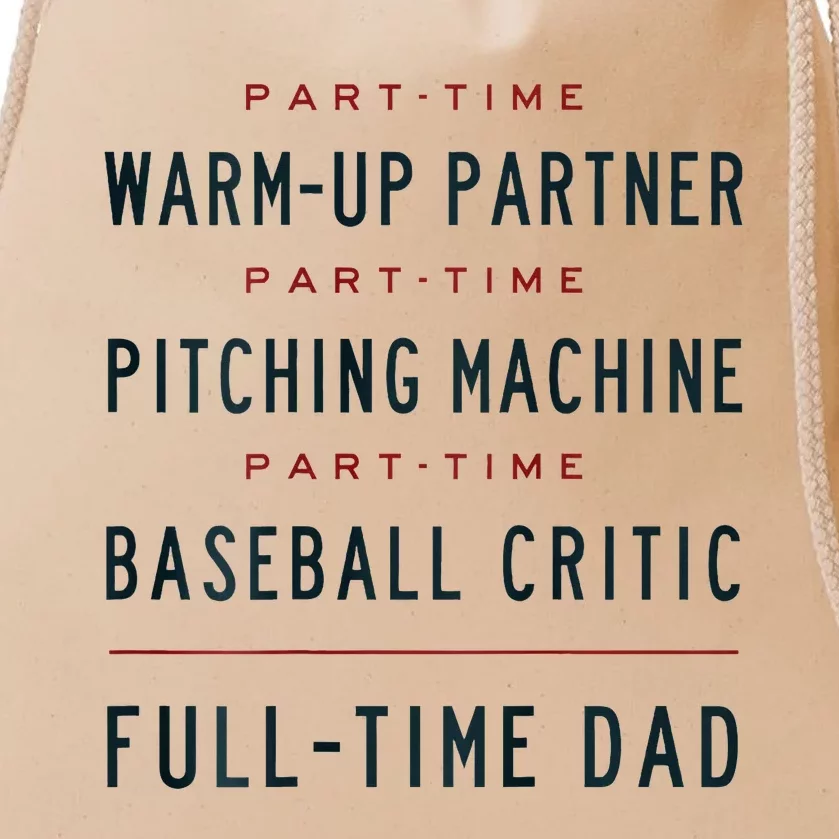 Part Time Warm Up Partner Pitching Baseball Drawstring Bag