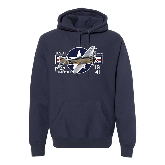 P47 Thunderbolt Ww2 Premium Hoodie