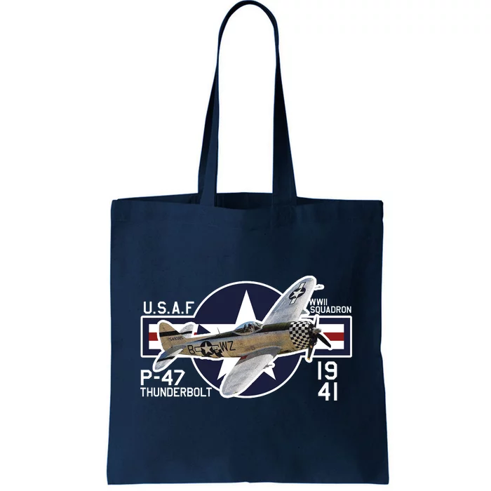 P47 Thunderbolt Ww2 Tote Bag