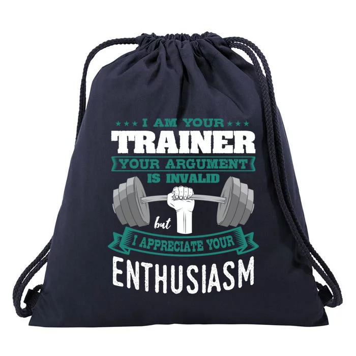 Personal Trainer Workout Coach Gym Fitness Instructor Gift Drawstring Bag