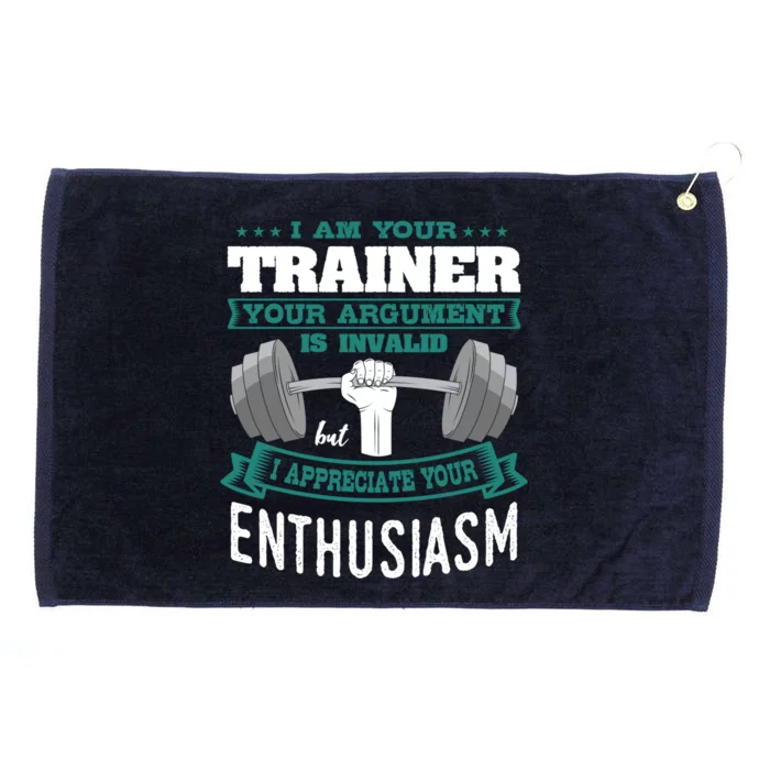 Personal Trainer Workout Coach Gym Fitness Instructor Gift Grommeted Golf Towel