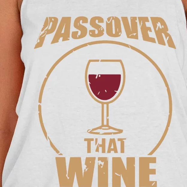 Passover That Wine Funny Pesach Jewish Holiday Women's Knotted Racerback Tank