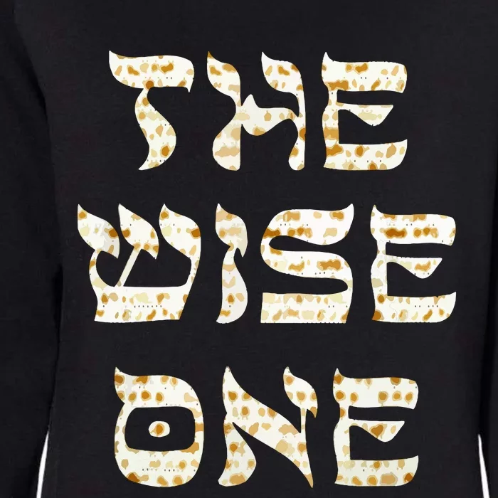 Passover The Wise One Funny Pesach Gift Womens California Wash Sweatshirt