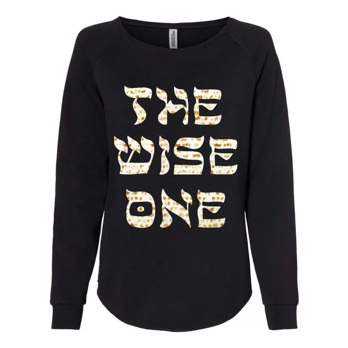 Passover The Wise One Funny Pesach Gift Womens California Wash Sweatshirt