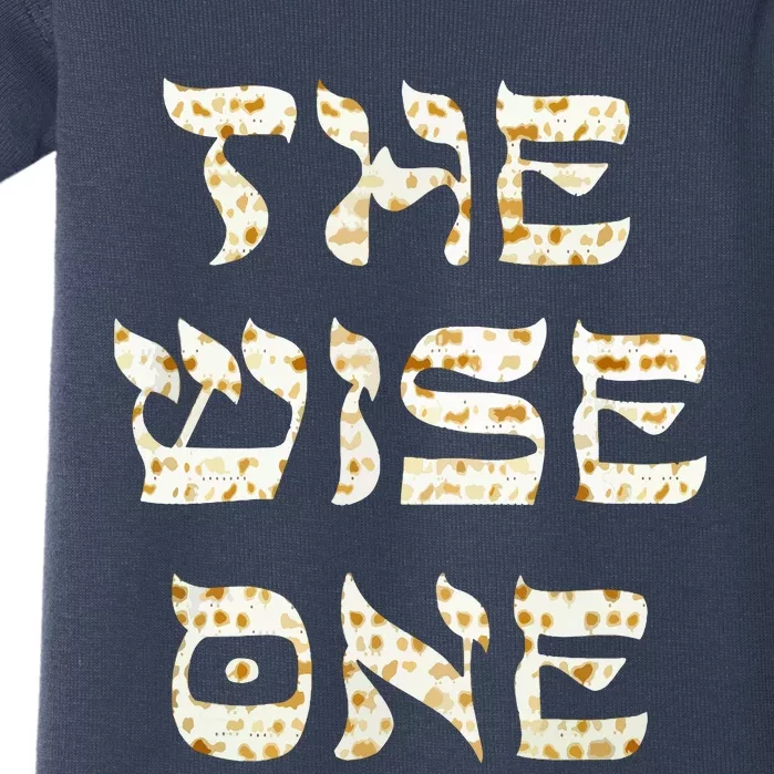 Passover The Wise One Funny Pesach Gift Baby Bodysuit