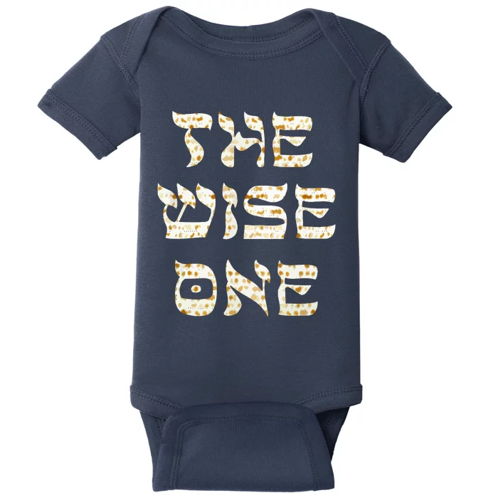 Passover The Wise One Funny Pesach Gift Baby Bodysuit