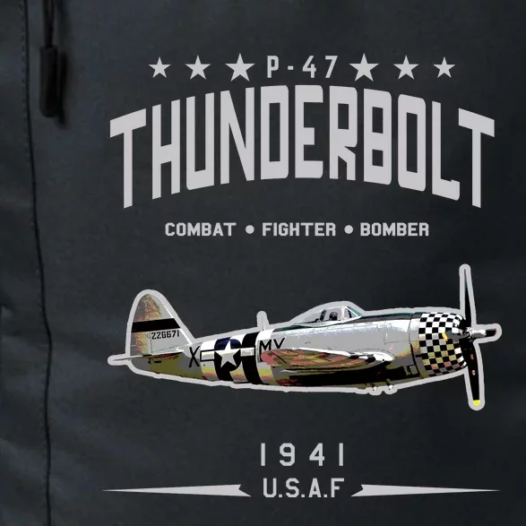 P47 Thunderbolt Ww2 Fighter Plane Daily Commute Backpack