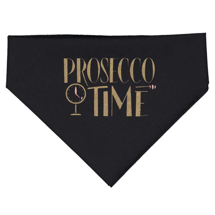 Prosecco Time Wo Parties Girl Night Out Cocktail Party USA-Made Doggie Bandana