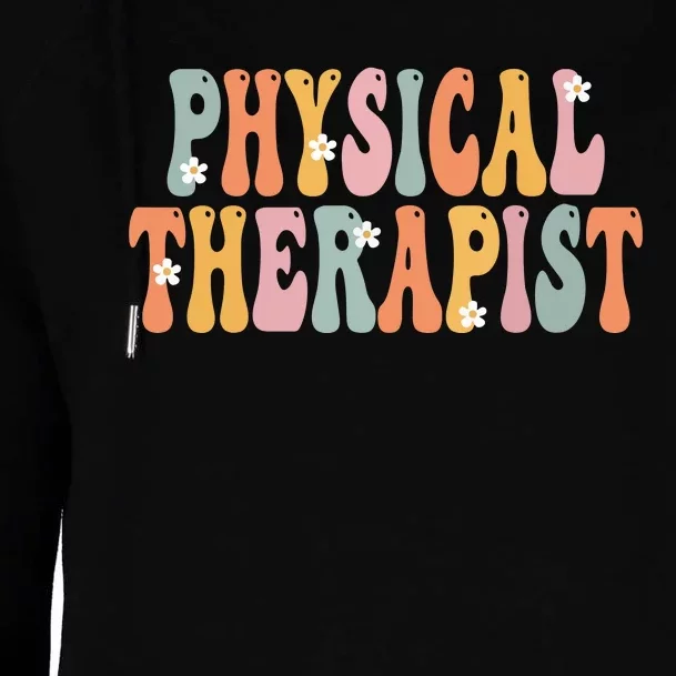 Physical Therapist Week Groovy Appreciation Day For Women Womens Funnel Neck Pullover Hood