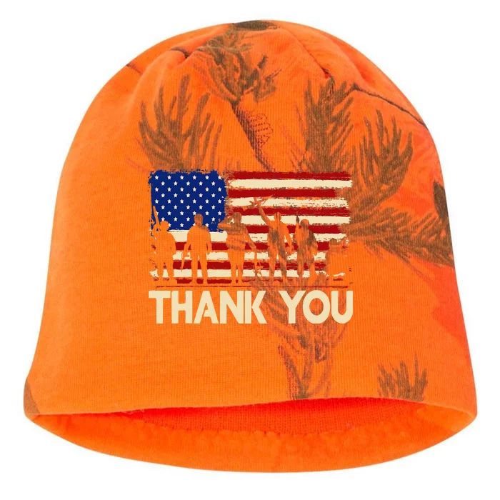 Patriotic Thank You Veterans Memorial Day Usa Kati - Camo Knit Beanie