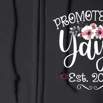 Promoted To Yaya 2024 Mothers Day Soon To Be Mom Pregnancy Full Zip Hoodie