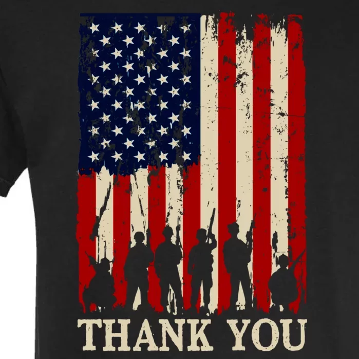 Patriotic Thank You Veterans Day American Flag Gifts Garment-Dyed Heavyweight T-Shirt