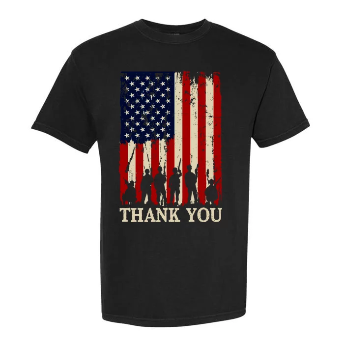 Patriotic Thank You Veterans Day American Flag Gifts Garment-Dyed Heavyweight T-Shirt