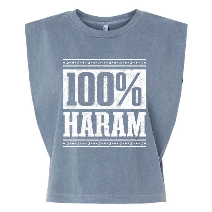 Prayer Unantastable 100% Haram Fasten Muslim Ramadan Gift Garment-Dyed Women's Muscle Tee