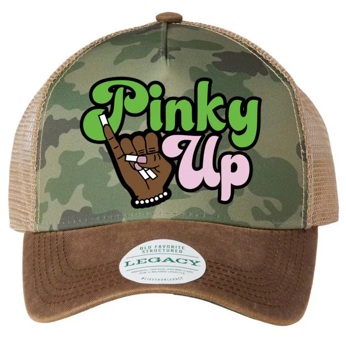 Pinky Up Aka Inspired Greek Sorority Legacy Tie Dye Trucker Hat