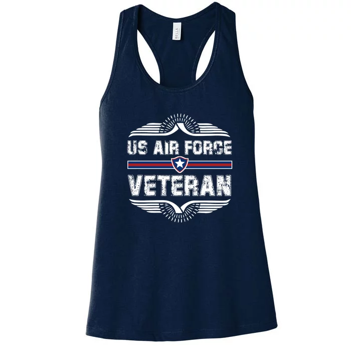 Proud US Air Force Veteran Women's Racerback Tank