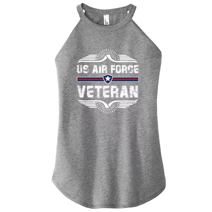 Proud US Air Force Veteran Women’s Perfect Tri Rocker Tank