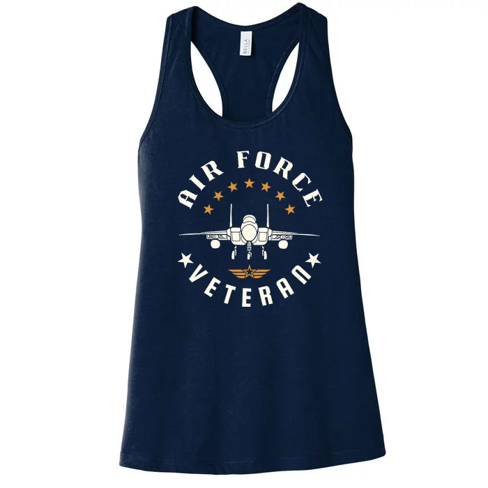 Proud US Air Force Veteran Women's Racerback Tank