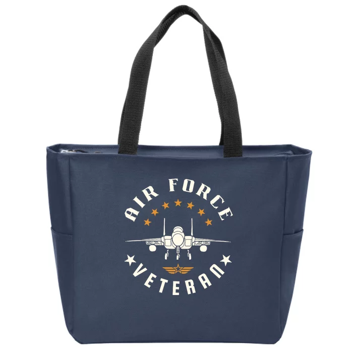 Proud US Air Force Veteran Zip Tote Bag